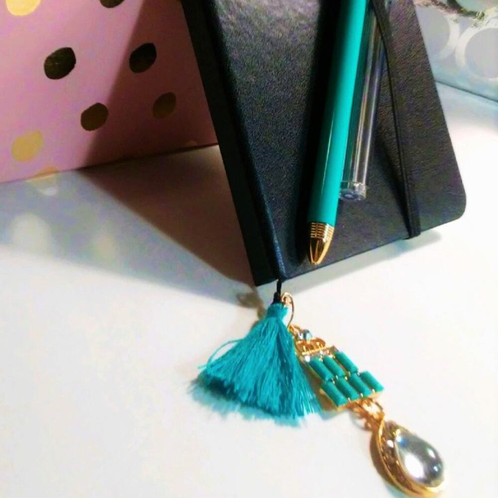 Notebook Journal Black Hardcover Fancy Bookmark insert Pencil Duo with Gift‎ Box